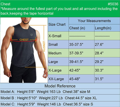 Men'S 3 Pack Running Tank Tops Muscle Workout Athletic Shirts with Hoods,5067,Red/Light Green/Light Grey,Us 2XL,EU 3XL