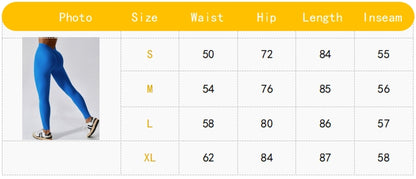 High Waist Yoga Pants for Women, Seamless, Scrunch Butt, Elastic, Ultra-Soft Comfort Fit, Solid Color Sports Leggings