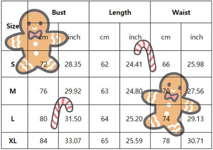 Women Sexy Lingerie Christmas Gingerbread Fancy Dress Outfit Nightwear Sleepwear