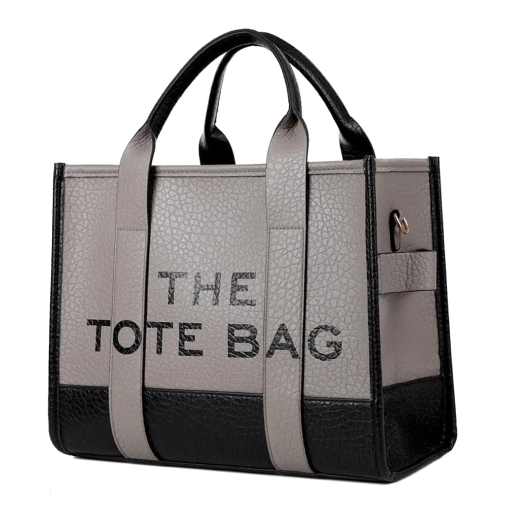 Tote Bags,Leather Leisure Bags with Zipper,Medium Shopping Handbags for Women